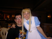 Gary with Alice in Wonderlad