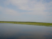 Some areas were vast expanses of water...