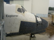 Front of a shuttle