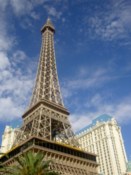 The "Eifel Tower" at the Paris hotel
