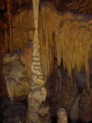 Inside a cave