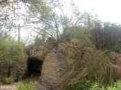 The cave entrance