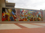 A mural at the Tucson Museum of Art