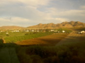 Fields and hills...