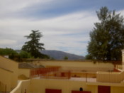Looking over the bull pens