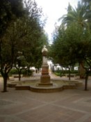 A fountain in a nice square