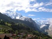 View from Wengen railway station