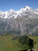 Looking down towards Murren