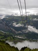 The cable car down to Wengen