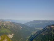 At the peak, looking into the Interlaken valley
