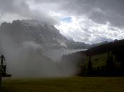 Clouds and rocks