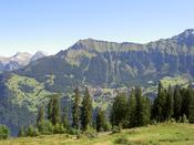 Looking accross the Lauterbrunnen valley