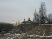 Looking towards the monastery