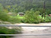 The river again, on the train from Lauterbrunnen