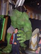 Gary looking a little too happy about being grabbed by the incredible hulk