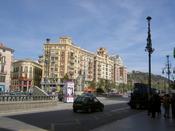 Looking down the main street - the old town is left of this
