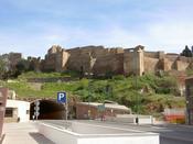 The castle behind a main road