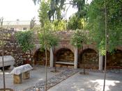 One of the many gardens in the castle