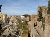 Looking along one side of the castle