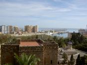 A castle tower and the port