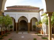Another garden with a chapel at the back