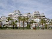 The fancy hotel, seen from the beach