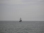 A ship with a massive sound system that you could hear from land