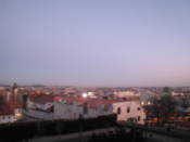 Looking over the city as dusk