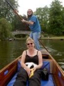 Mum being punted by me