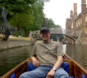 Dan near the Queen's mathematical bridge