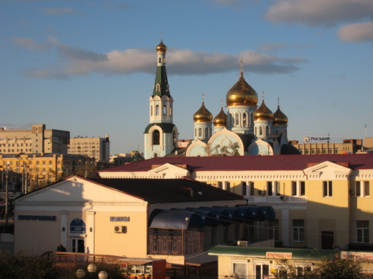 Chita Cathedral, viewed from the railway station